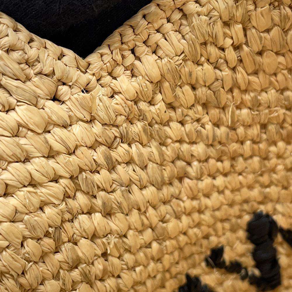 Loewe Font Tote Raffia Handbag Shoulder Bag Basket - Picture 10 of 12